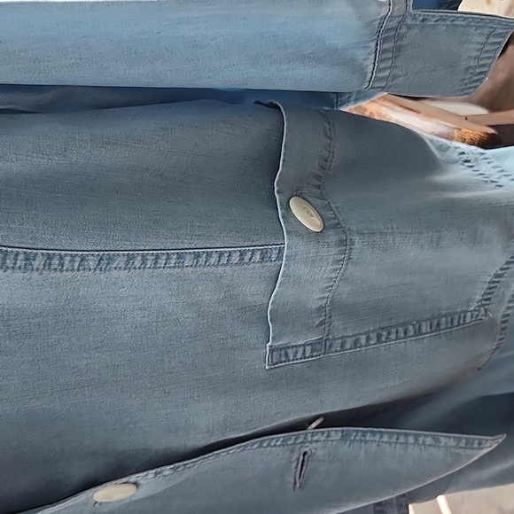 Emma James Ex Cond Pro Cleaned Light Blue Maxi Denim Skirt & Jacket, Large, $60 - Picture 10 of 16